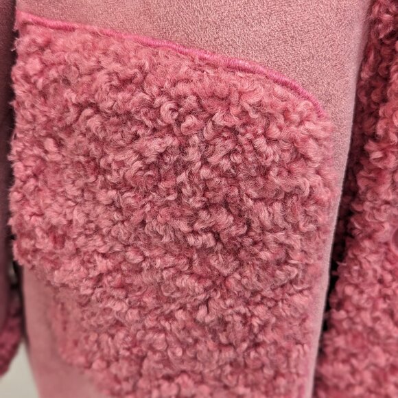 Alex May Reversible Coat Fushcia - Picture 4 of 4